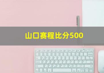 山口赛程比分500