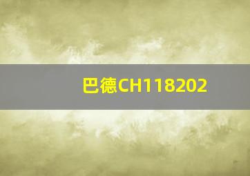 巴德CH118202