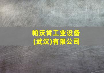 帕沃肯工业设备(武汉)有限公司