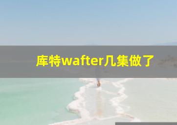 库特wafter几集做了