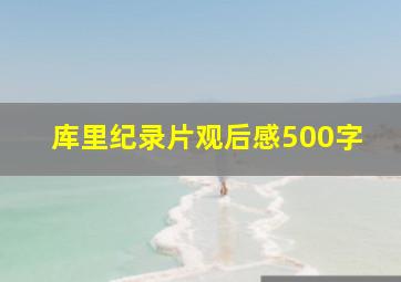 库里纪录片观后感500字