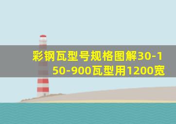 彩钢瓦型号规格图解30-150-900瓦型用1200宽