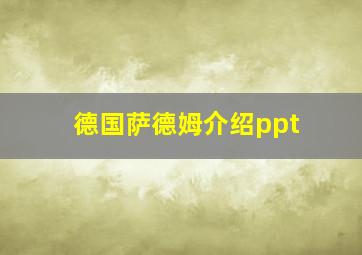 德国萨德姆介绍ppt