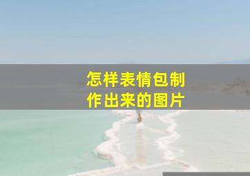 怎样表情包制作出来的图片