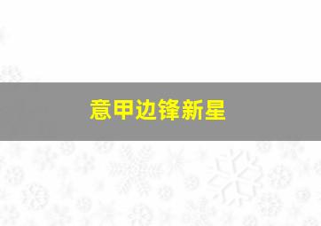 意甲边锋新星