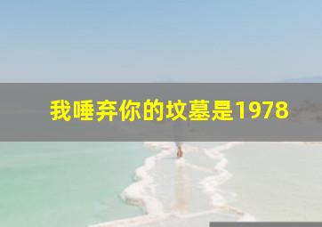 我唾弃你的坟墓是1978