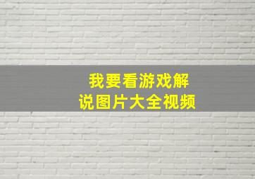 我要看游戏解说图片大全视频