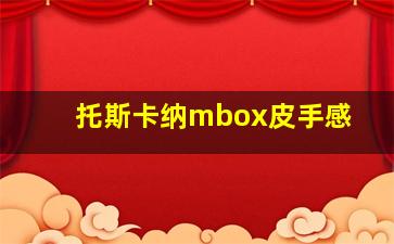 托斯卡纳mbox皮手感