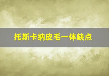 托斯卡纳皮毛一体缺点