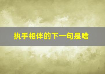 执手相伴的下一句是啥