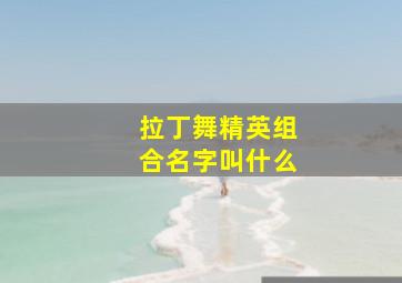 拉丁舞精英组合名字叫什么