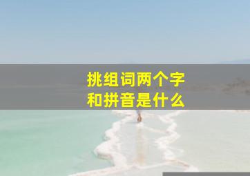 挑组词两个字和拼音是什么