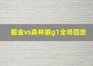 掘金vs森林狼g1全场回放