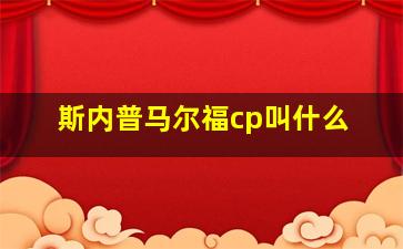 斯内普马尔福cp叫什么