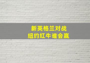 新英格兰对战纽约红牛谁会赢