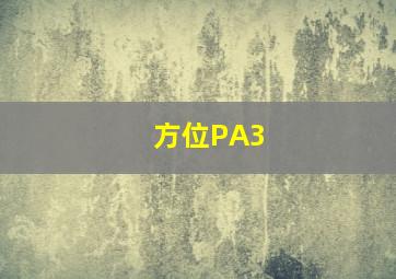 方位PA3