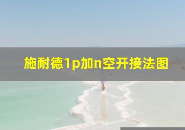 施耐德1p加n空开接法图