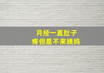 月经一直肚子疼但是不来姨妈