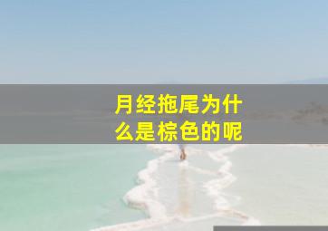 月经拖尾为什么是棕色的呢