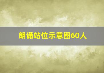 朗诵站位示意图60人