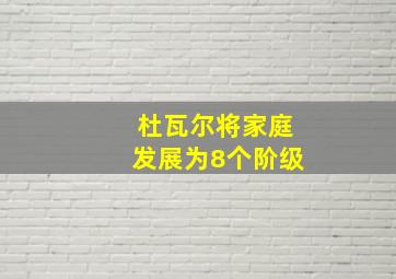 杜瓦尔将家庭发展为8个阶级