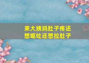 来大姨妈肚子疼还想呕吐还想拉肚子