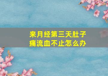 来月经第三天肚子痛流血不止怎么办