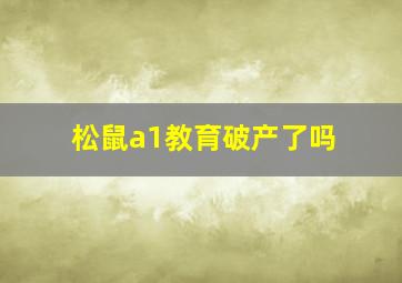 松鼠a1教育破产了吗