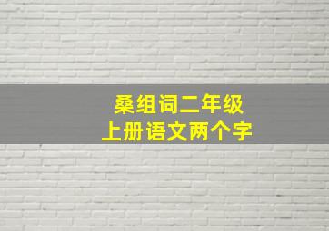 桑组词二年级上册语文两个字