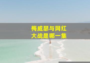 梅威瑟与网红大战是哪一集