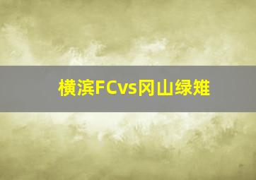 横滨FCvs冈山绿雉