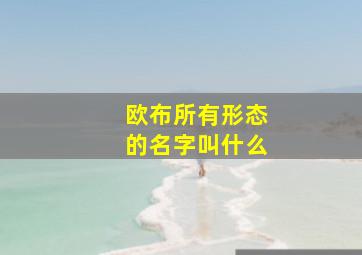 欧布所有形态的名字叫什么