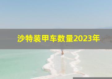 沙特装甲车数量2023年