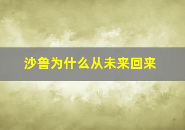 沙鲁为什么从未来回来