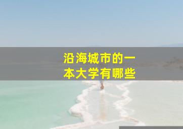 沿海城市的一本大学有哪些