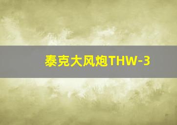 泰克大风炮THW-3