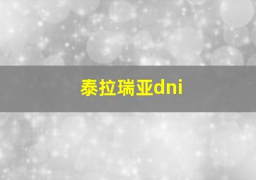 泰拉瑞亚dni