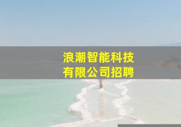 浪潮智能科技有限公司招聘