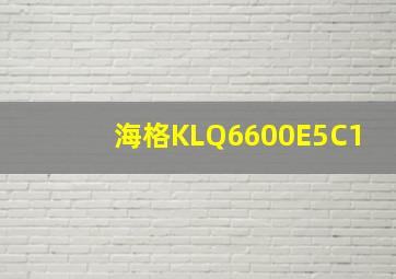 海格KLQ6600E5C1