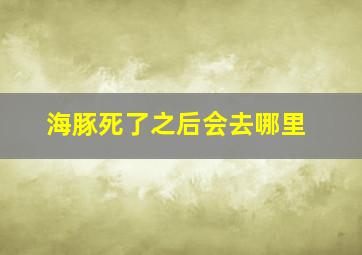 海豚死了之后会去哪里