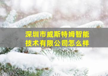 深圳市威斯特姆智能技术有限公司怎么样