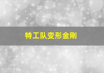 特工队变形金刚