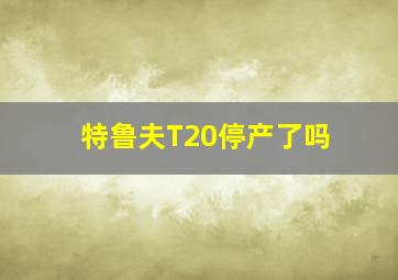 特鲁夫T20停产了吗