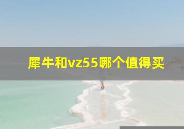 犀牛和vz55哪个值得买