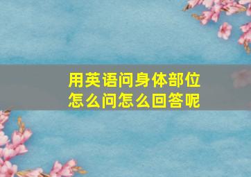 用英语问身体部位怎么问怎么回答呢