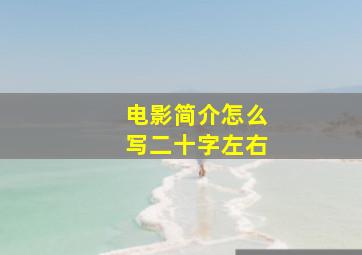 电影简介怎么写二十字左右