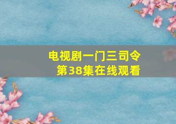 电视剧一门三司令第38集在线观看