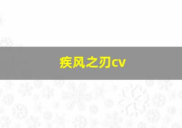 疾风之刃cv