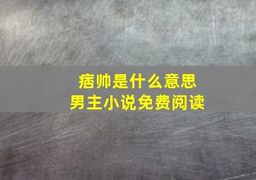 痞帅是什么意思男主小说免费阅读