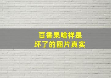 百香果啥样是坏了的图片真实